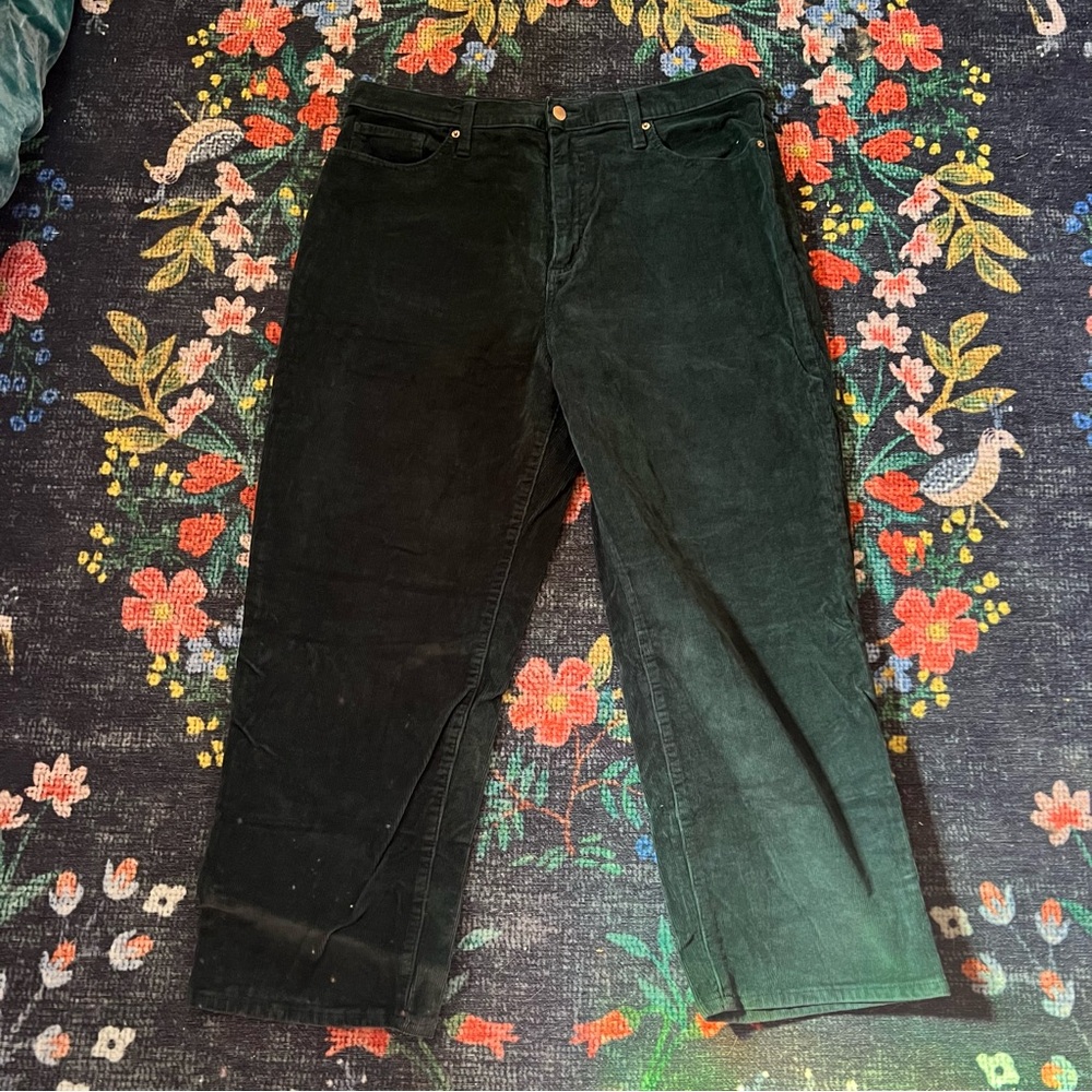 Forest green corduroy pants